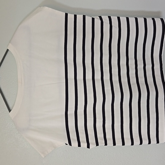 Garnet Hill Striped Top Size Large - Picture 2 of 5